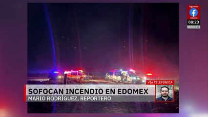 Tras 10 horas, bomberos sofocan incendio de pastizal en Metepec