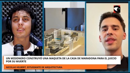 Un misionero construyó una maqueta de la casa de Maradona para el juicio por su muerte