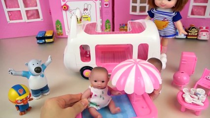 Cute Bunny Bus Going on a Trip [Baby Dolly]
