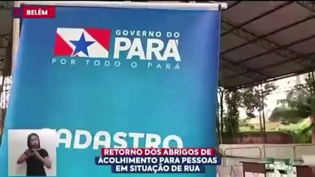 b'Governo do Par reabre abrigos para pessoas em situao de rua'