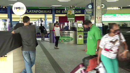 b'Lockdown: Fiscalizao no Terminal Rodovirio de Belm '