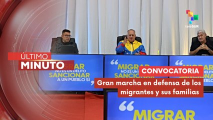 Gobierno venezolano convoca gran marcha en defensa de los migrantes