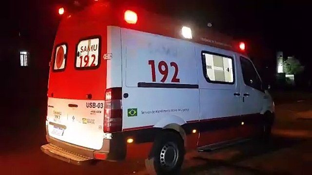 Com fortes dores no peito, homem é socorrido pelo Samu na Rua Nereu Ramos
