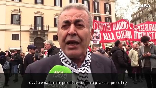 Il presidente della comunita' palestinese: Le armi portano al nostro genocidio