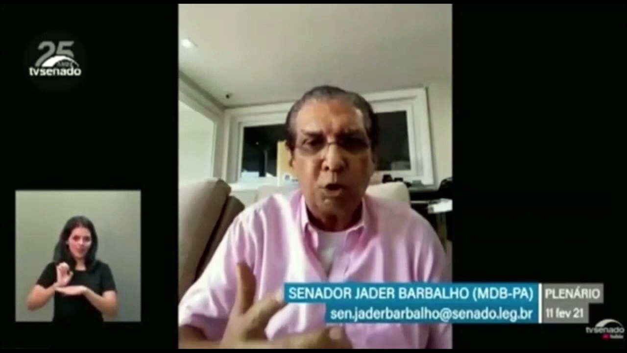b'Senador Jader exige que Pazuello explique critrio de envio de vacinas'