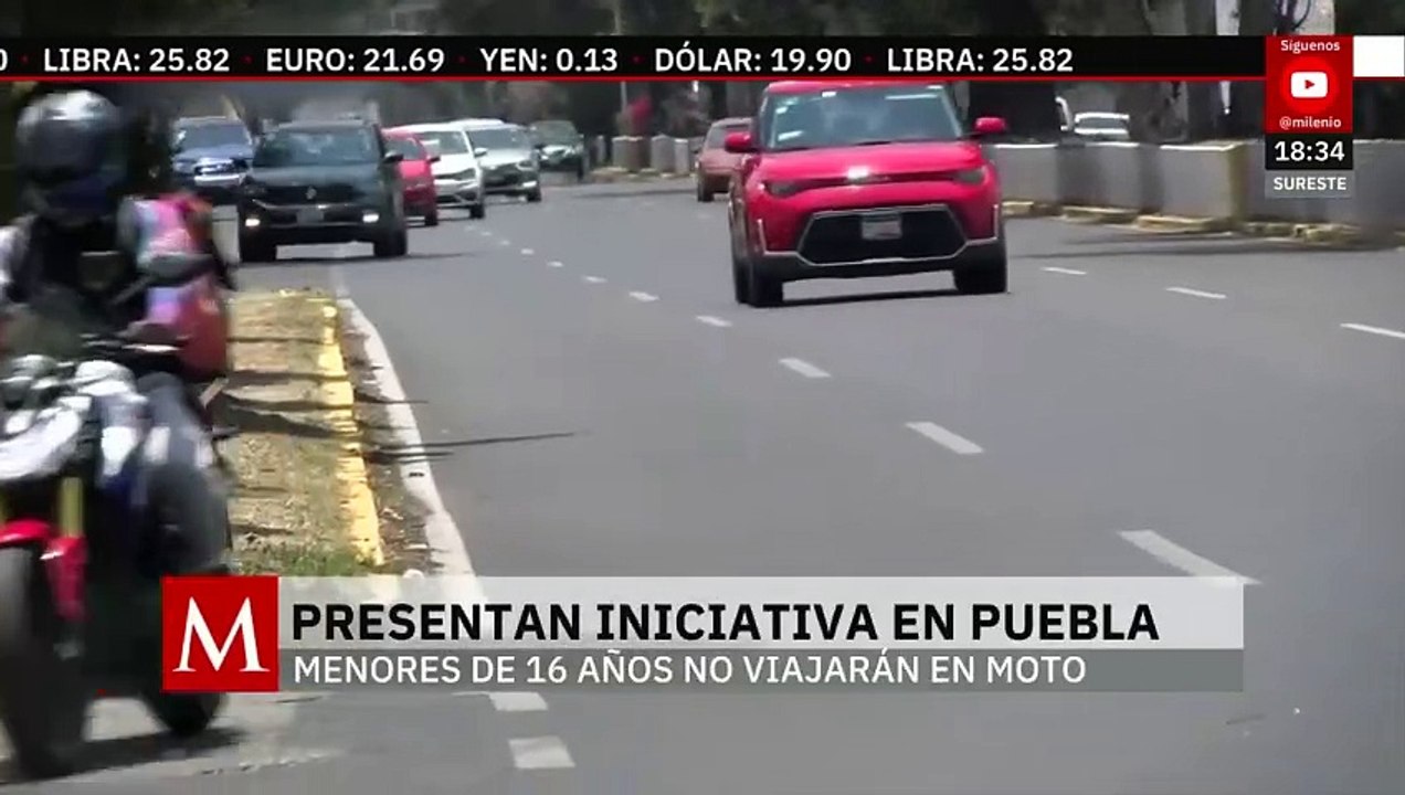 En Puebla, proponen prohibir que menores de 16 años viajen en motocicletas