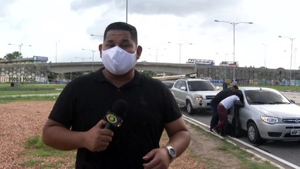 b'Marcha para Jesus realizada de forma adaptada em Belm  '