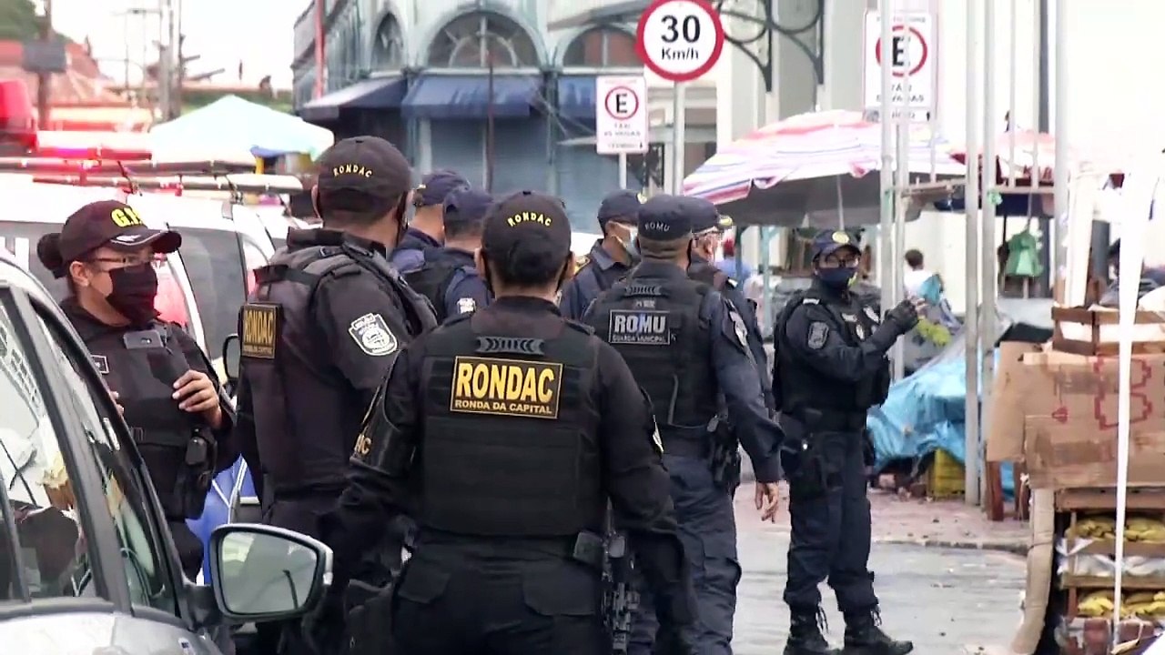 b'Guarda municipal realiza operao Saturao em Belm'