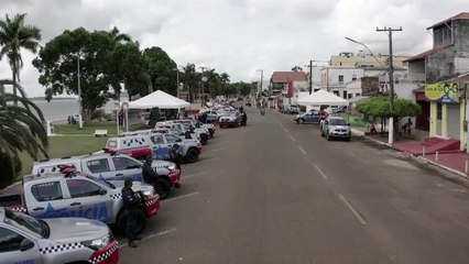 b'32 viaturas foram entregues para a Polcia de Altamira '