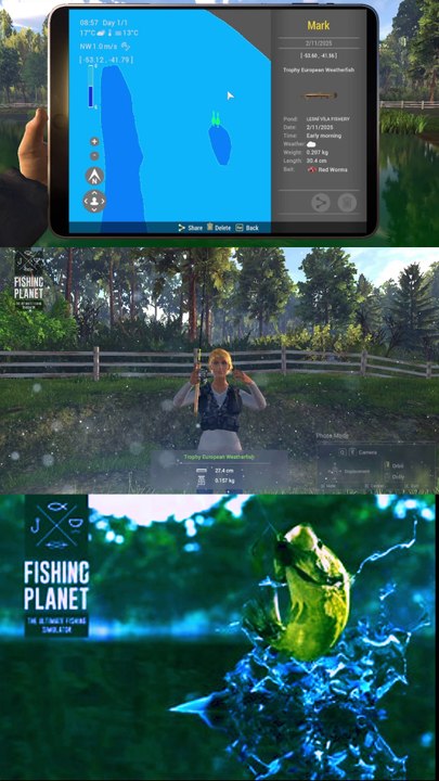 Best hotspot in Lesni Villa for catching various fish including Trophy European Weatherfish , Trophy Common Roach, Trophy Prussian Carp, European Perch, Tench and Young Northern Pike ( Fast Bite rates) | Fishing Planet