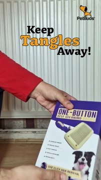 Self-Cleaning Slicker Dog Grooming Brush for Dogs and Cats