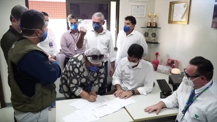 b'Governo do Par amplia leitos na regio oeste e assina conv\xaanio'