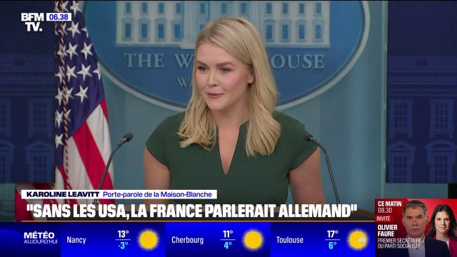 'C'est grâce aux États-Unis que les Français ne parlent pas allemand : La Maison Blanche répond à Raphaël Glucksmann, qui souhaite le retour de la statue de la Liberté en France