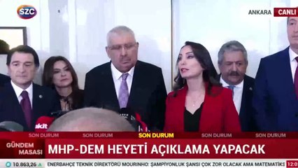 Tülay Hatimoğulları "Sayın Öcalan" dedi, MHP'li Semih Yalçın başını önüne eğdi