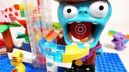 Colorful Marbles Enter the Big Mouth [Blocks And Marbles]