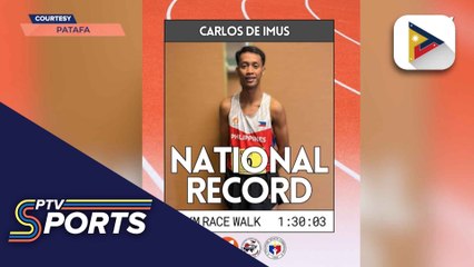 Carlos De Imus, binasag ang Philippine record sa 20km Race Walk sa Asian Race Walking Championships
