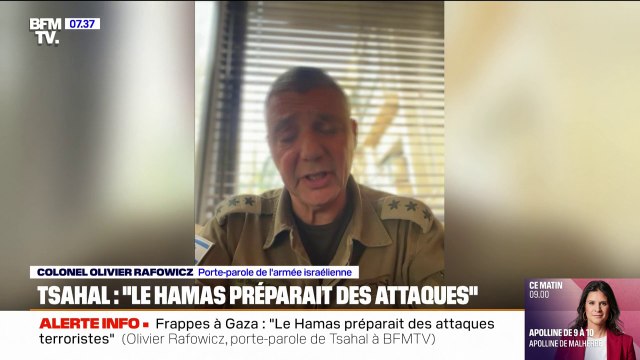 D'après Tsahal, le Hamas préparait des attaques terroristes contre Israël , assure Olivier Rafowicz (porte-parole de l'armée israélienne)