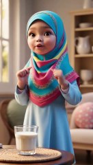 Dua before drinking milk