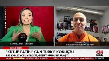 933 kilometrelik yolu yürüdü, Türk bayrağı dikti! "Kutup Fatihi" CNN TÜRK'e konuştu.