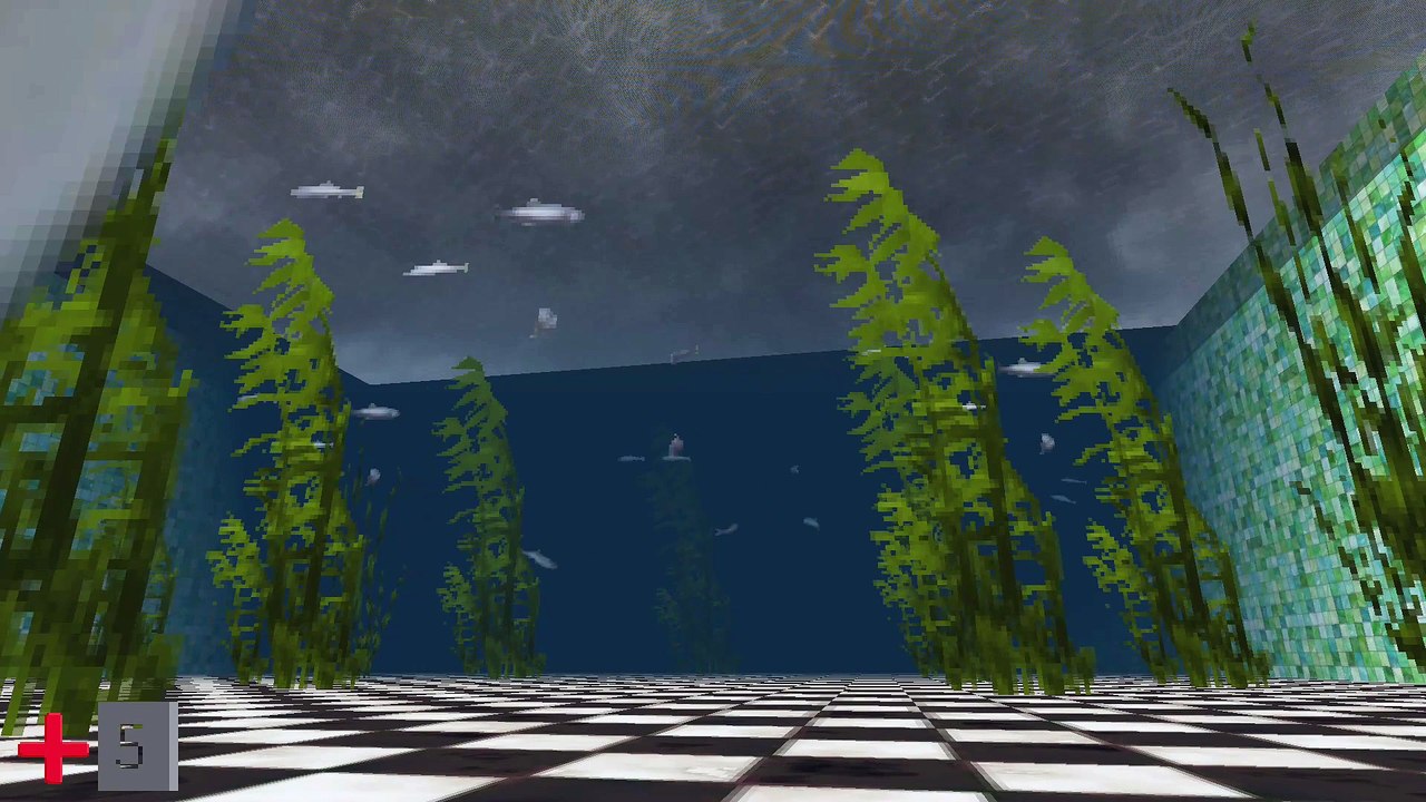 PSP game:  animated fish and vegetation