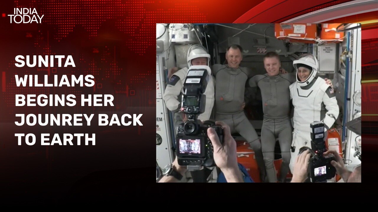 Warm hugs, flying kisses: Sunita Williams' final moments on Space Station