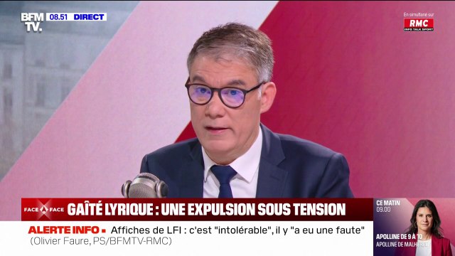 Évacuation de la Gaîté lyrique: “Le rôle de l’État est de faire en sorte que ces jeunes ne soient pas rejetés à la rue”, estime Olivier Faure (PS)