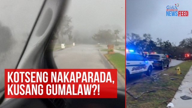 Kotseng nakaparada, kusang gumalaw?! | GMA Integrated Newsfeed