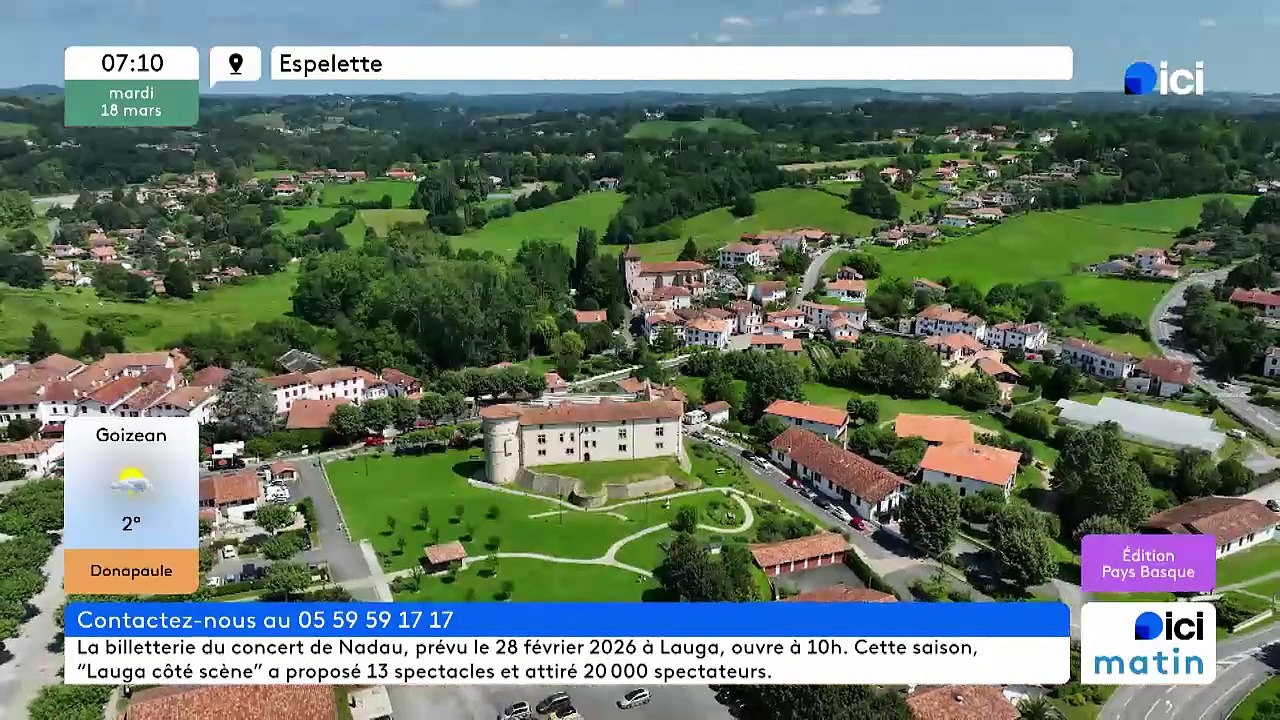 18/03/2025 - ici matin par ici Pays Basque en vidéo