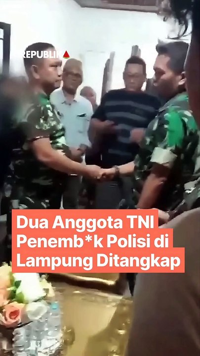 Dua Anggota TNI Penembak Polisi di Lampung Ditangkap