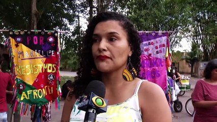 b'Marcha das mulheres negras no bairro do Guam em Belm '