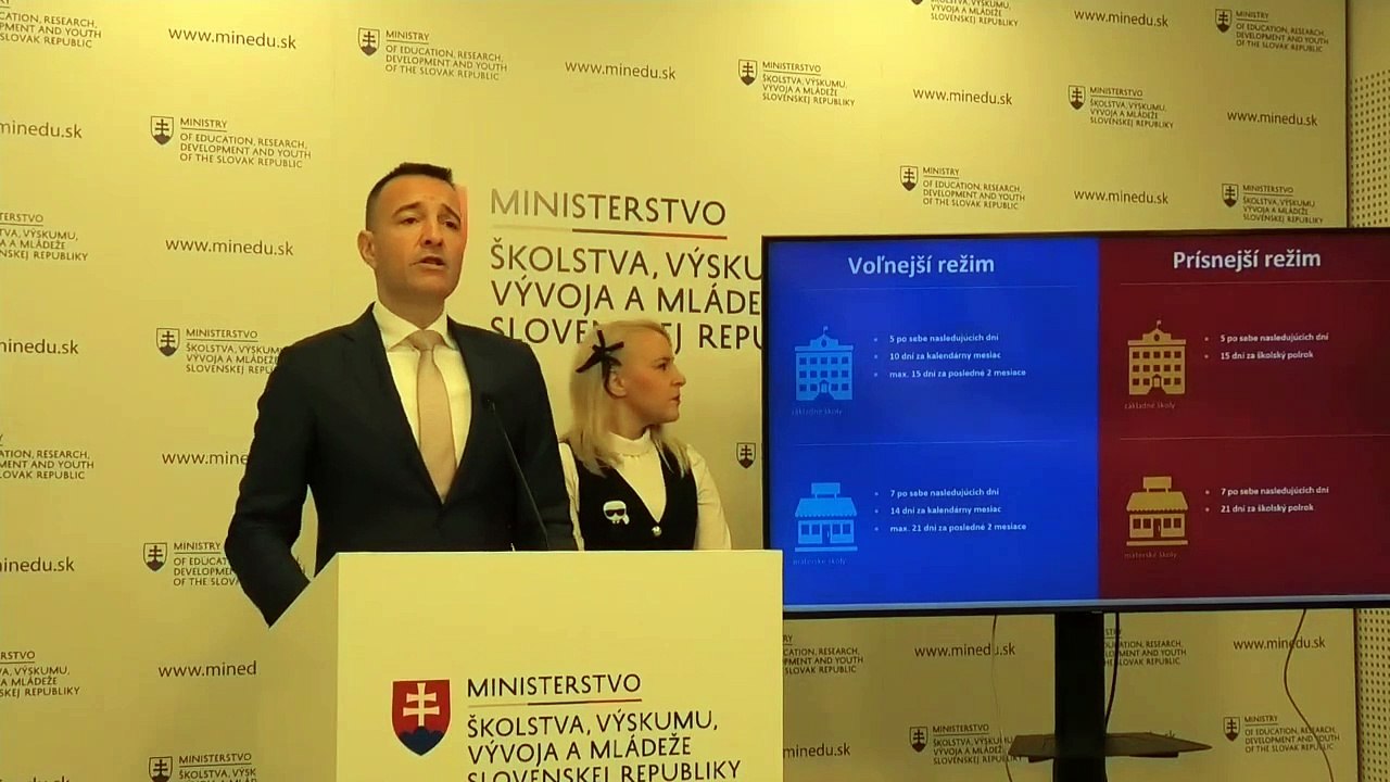 ZÁZNAM: T. Drucker zavádza dvojstupňový systém ospravedlňovania vymeškaných hodín