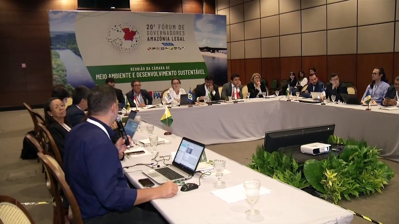b'Belm recebe I Frum de Governadores da Amaznia Legal'