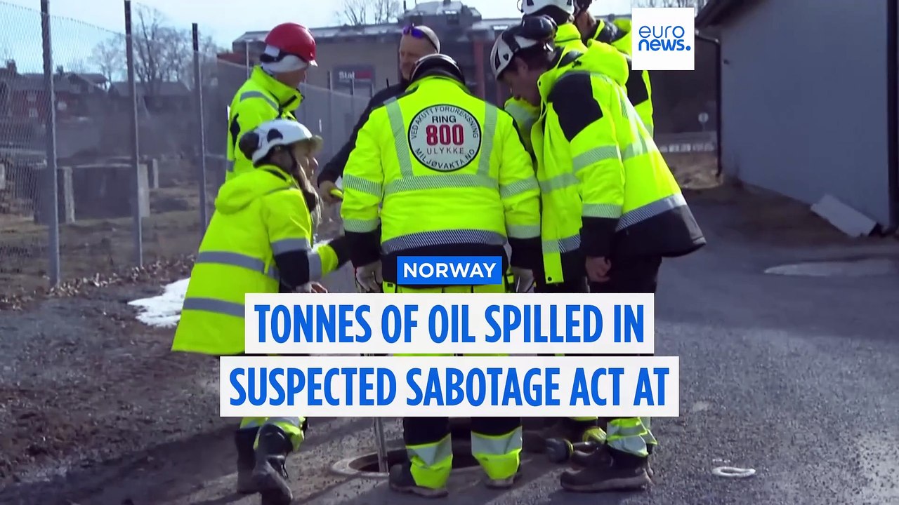 Tonnes of oil leaked after suspected sabotage act at transformer station in Norway