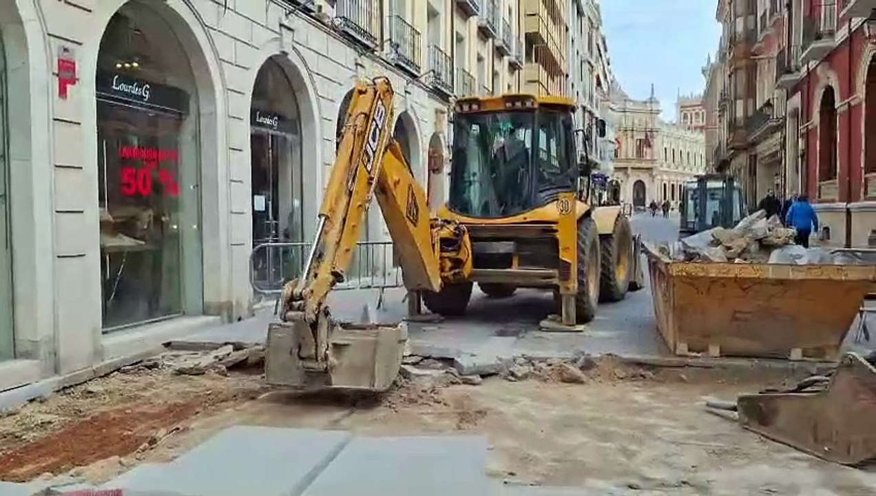 Las obras de semipeatonalización de la ZBE, en la recta final