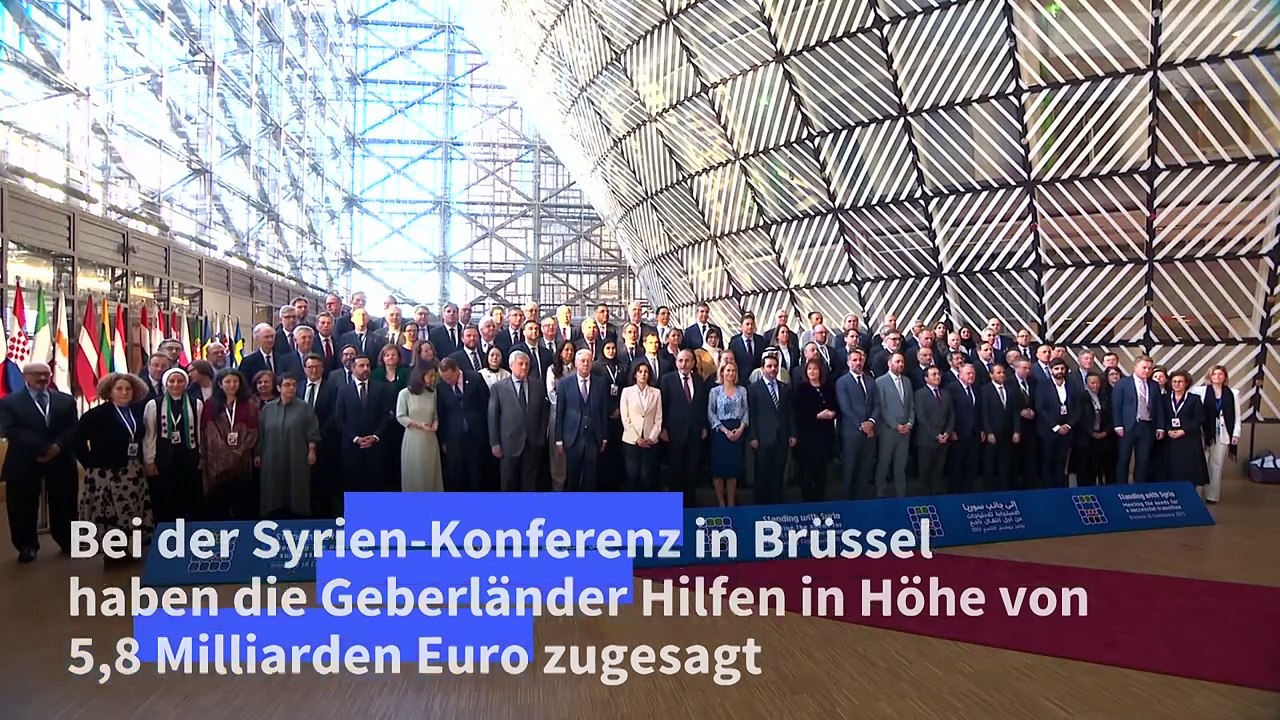 Geberländer sagen Syrien Milliarden-Hilfen zu