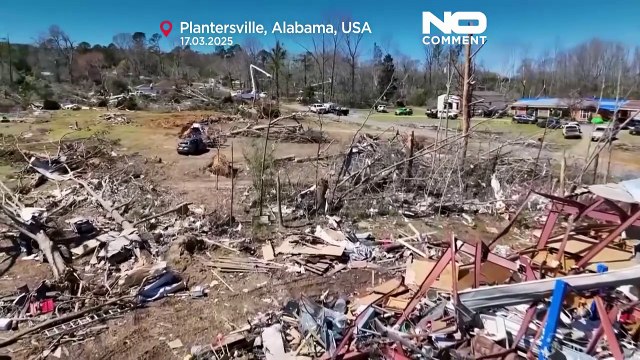 Tempestades severas causam destruição generalizada em oito estados dos EUA