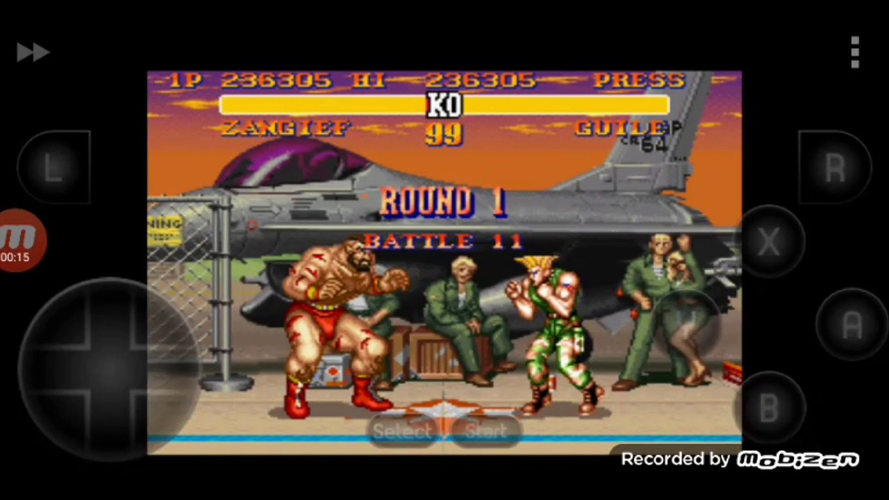 Street Fighter II Turbo: Hyper Fighting Zangief vs Guile Zangief é derrotado por Guile
