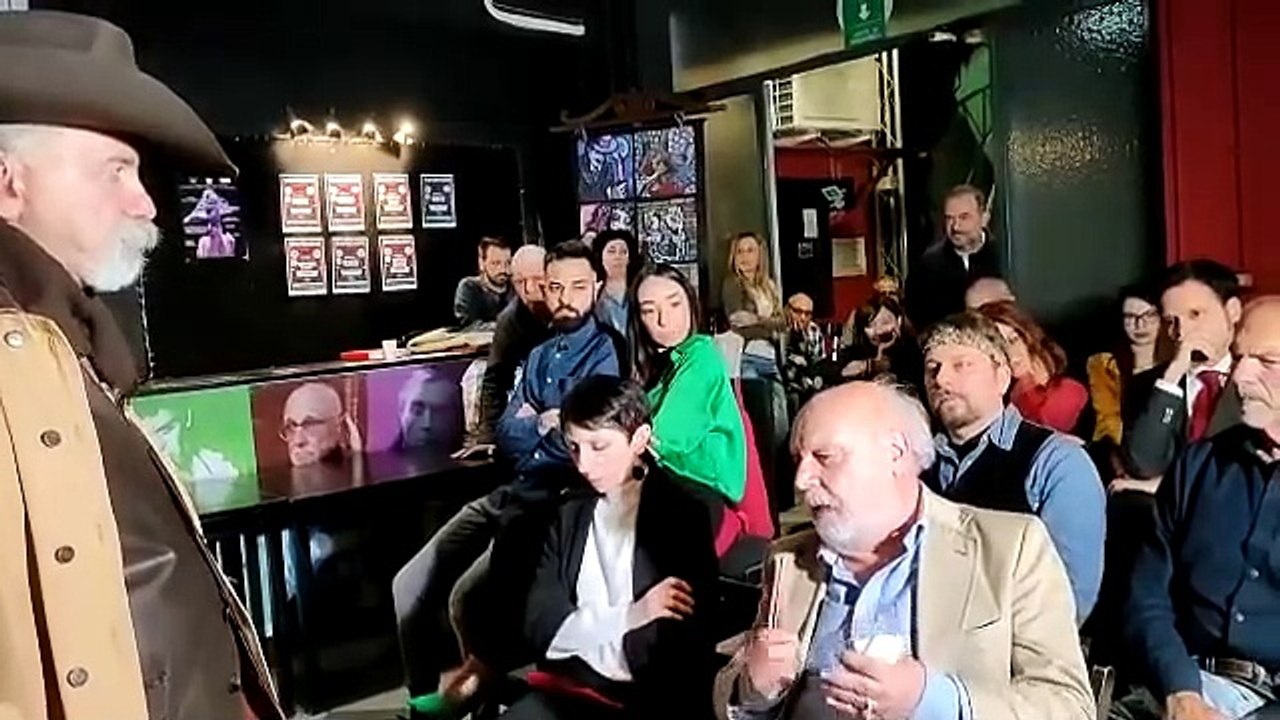 Franco Ferrini alla presentazione del libro di Stefano Jacurti- Sam Peckinpah