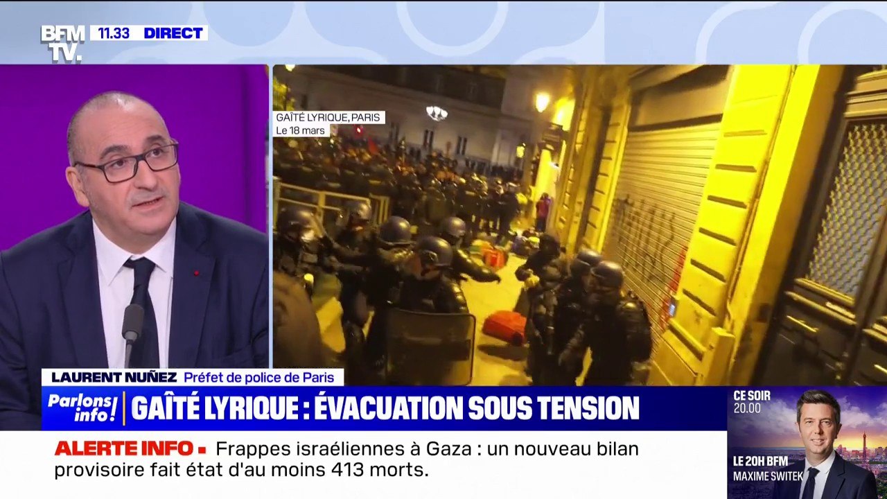 Évacuation de la Gaîté lyrique: Laurent Nuñez accuse "des élus, des militants d'ultragauche" d'être "venus pour empêcher cette opération"