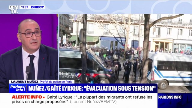Évacuation de la Gaîté lyrique: Nous avons réalisé 46 interpellations , affirme Laurent Nuñez (préfet de police de Paris)