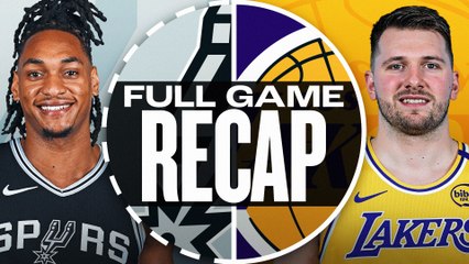 Game Recap: Lakers 125, Spurs 109