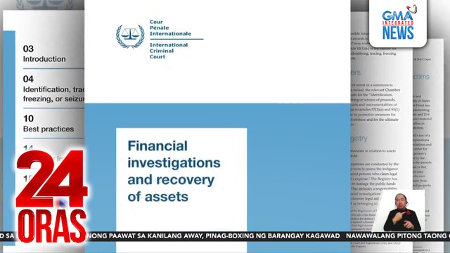 ICC, puwedeng i-freeze ang ari-arian ng nililitis habang gumugulong ang kaso | 24 Oras