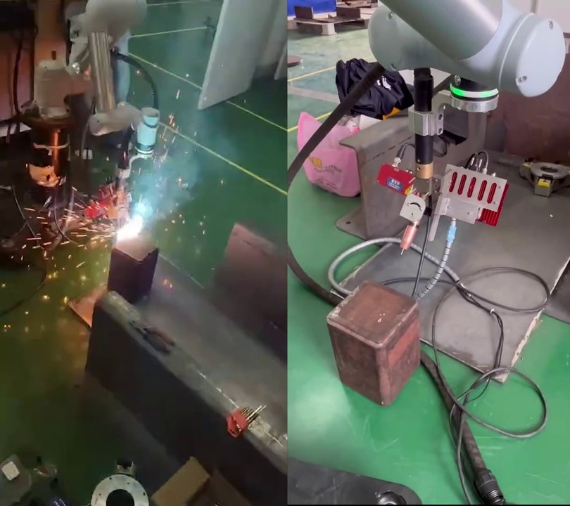 Automatic welding of sub-millimeter precision with robotic arms