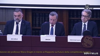 Draghi: nella Ue ? come se avessimo dazi interni dal 45% al 110%