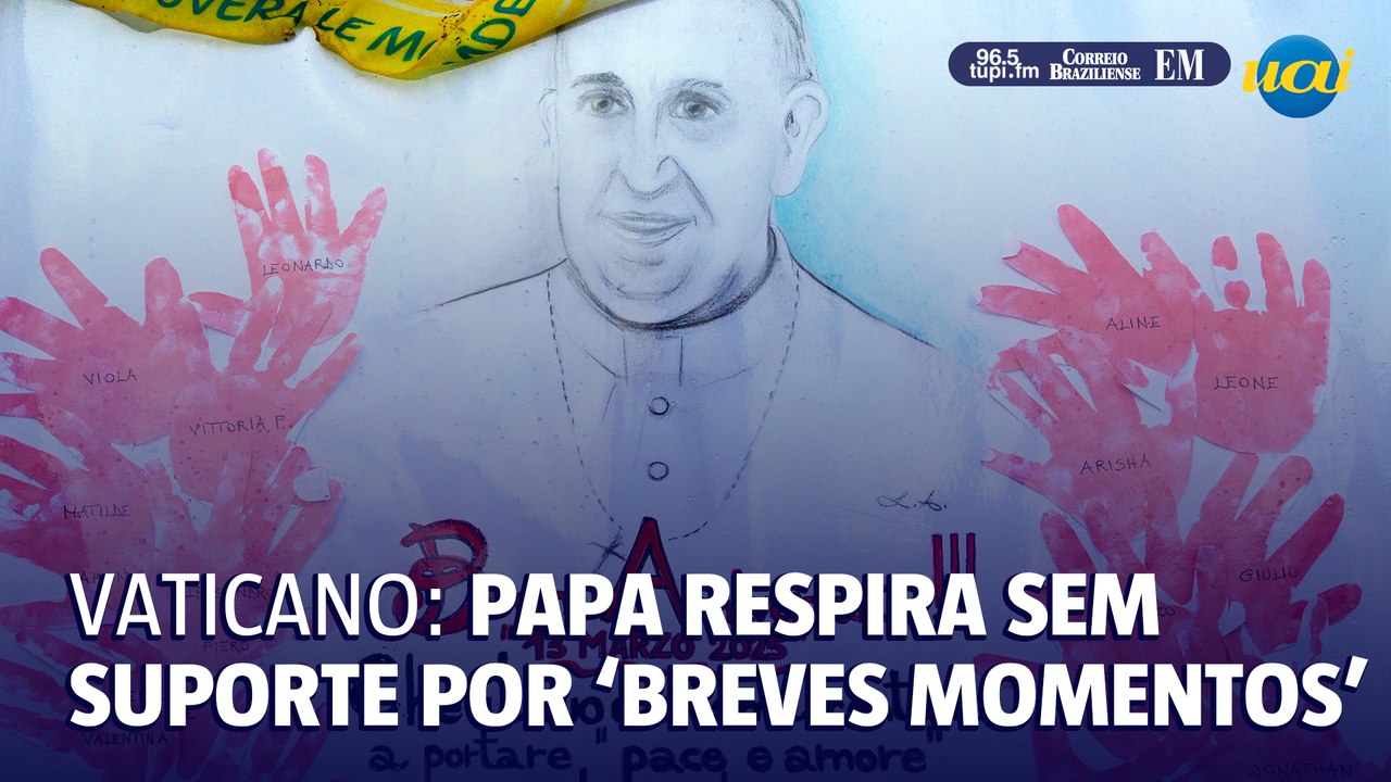 Internado, papa Francisco respira sem aporte de oxigênio por 'breves momentos'