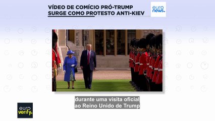Vídeo de um antigo comício pró-Trump ressurge como protesto contra a Ucrânia