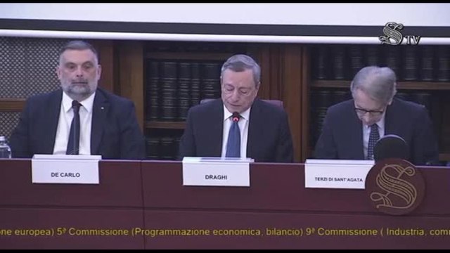 Draghi: Per rilancio dell'Ue primo obiettivo sia riduzione bollette