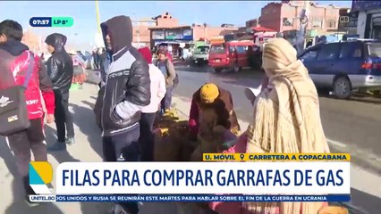 Se registran filas de personas que buscan GLP en El Alto