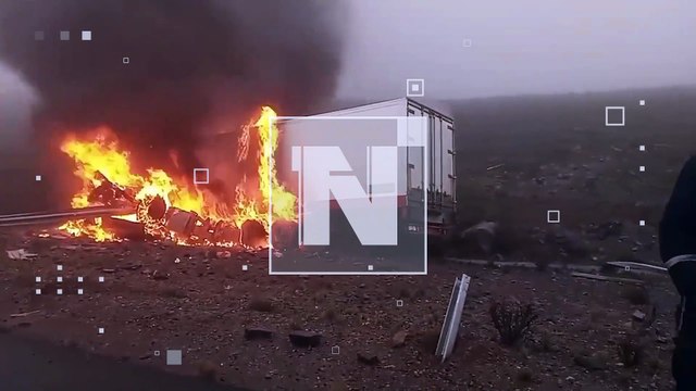 ¡Quedó atrapado! Conductor fallece calcinado en la ruta Cochabamba - Oruro