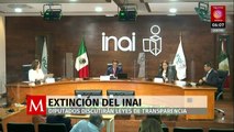 Diputados discutirán leyes sobre transparencia para consumar desaparición del INAI